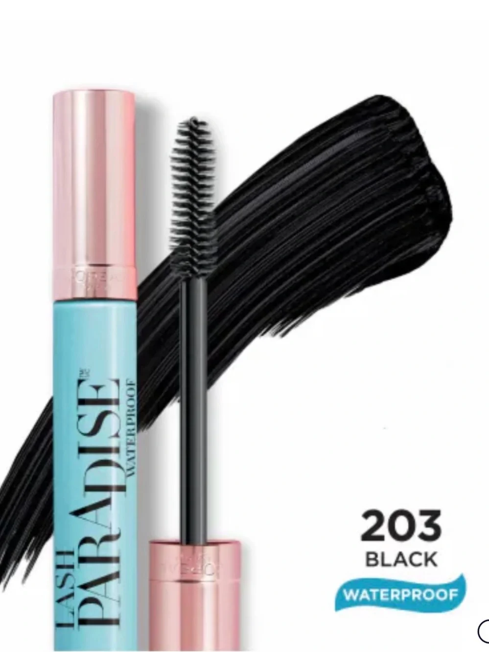 L’ORÉAL(Set of 2) Waterproof Black Mascara w/lengthener/Volumizing & Conditioner